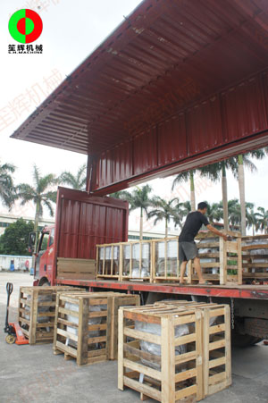 客戶李總定購我司大批瓜果分瓣及切割加工設(shè)備！