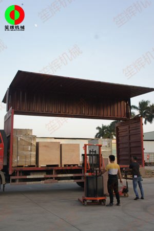 越南經(jīng)銷客戶訂購的一批水產(chǎn)及蔬果類處理設備出貨了