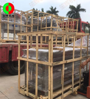 河南客戶訂購的大批蔬果清洗處理生產(chǎn)線順利出貨交付客戶！