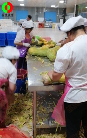 工程售后團(tuán)隊(duì)現(xiàn)場考察江西客戶生產(chǎn)現(xiàn)場,提供整套瓜果加工設(shè)備方案！