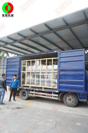 果蔬清洗等食品加工設備發(fā)往山東客戶！