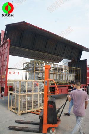 蔬果無損清洗線及渦流洗菜機順利裝車交付客戶！