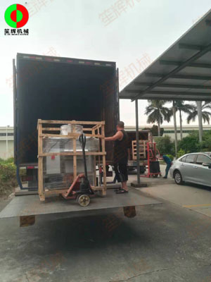 大蒜分瓣機、大蒜脫皮機等設(shè)備發(fā)貨交付客戶！